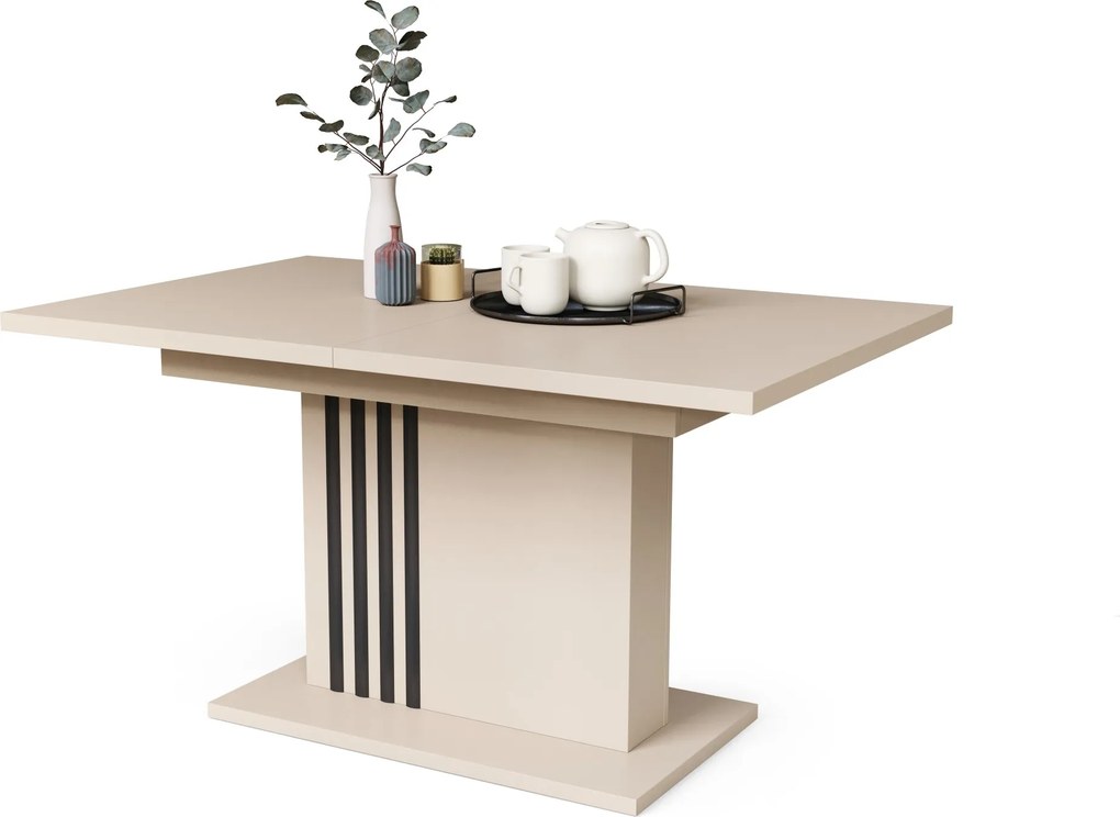 LEONEL Beige (Champagne) – MODERNE VOUWTAFEL TOT 180 cm!