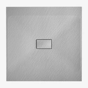 Vierkante Antislip En Extra Platte Smc-hars Douchebak Soho Grijs – Koel & 100 X 100 Cm - Sklum