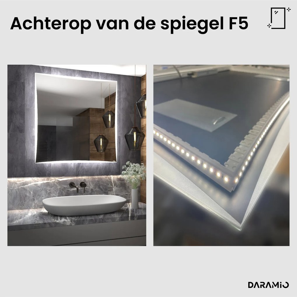 Spiegel met verlichting F5