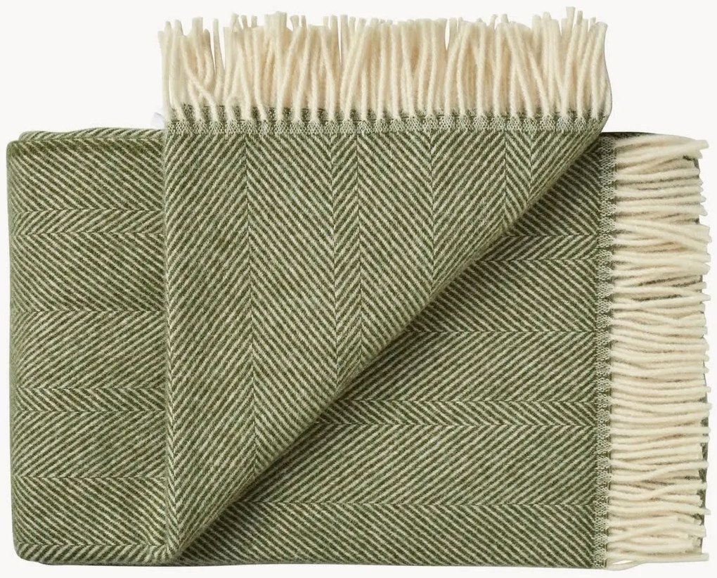 Wollen plaid Rømø met franjes
