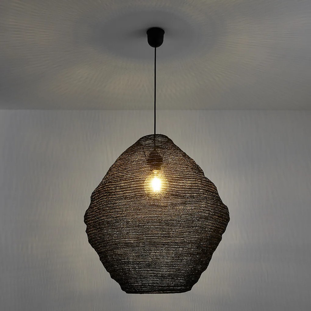 Hanglamp in ijzergaas Ø54 cm, Mita