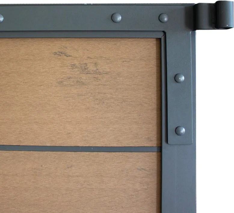 Tuindeur aluminium antraciet frame Modular - composiet bruin gevlamd (90 x 180 cm)