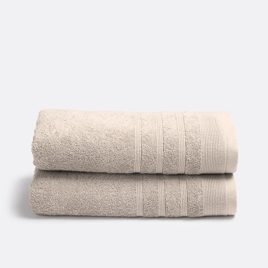 Set van 2 handdoeken in badstof 600 g/m2, Zavara