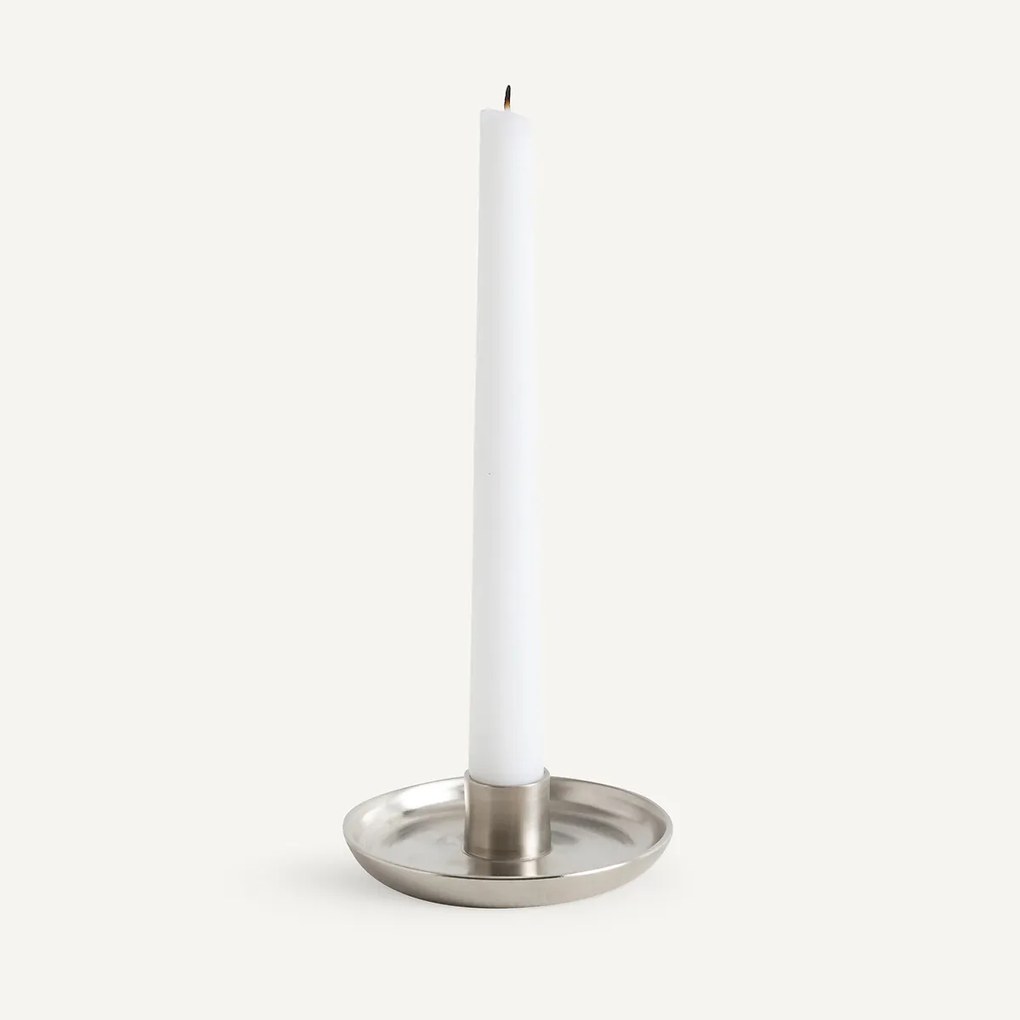 Ronde kandelaar in aluminium, Vela