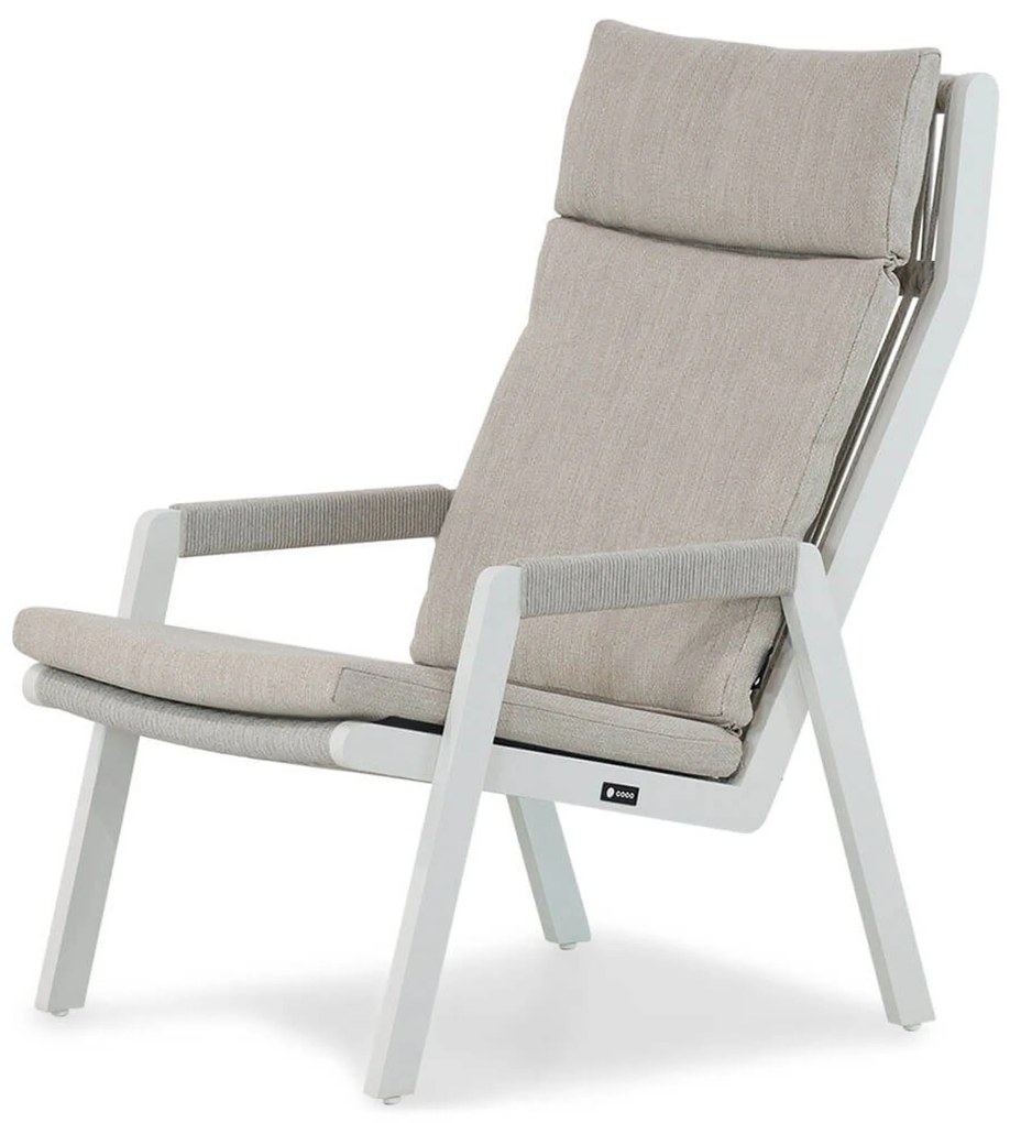 Tuinstoel Aluminium Wit Coco Valentino