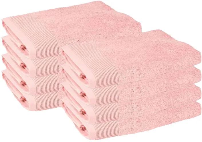Presence 8-PACK Presence Handdoek 50 x 100 cm - Roze