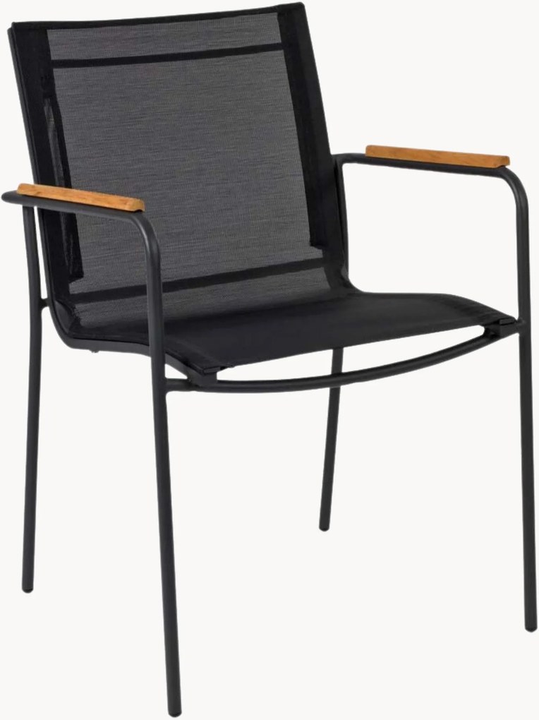 Tuinstoel Mood Classic met teakhouten armleuningen