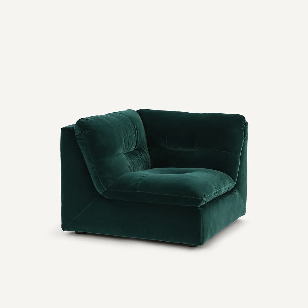 Modulaire 90° hoek in fluweel, GIULIANO