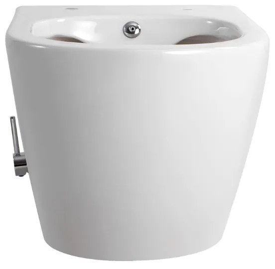 SaniGoods Acora compact toilet met bidet sproeier koud water en zitting