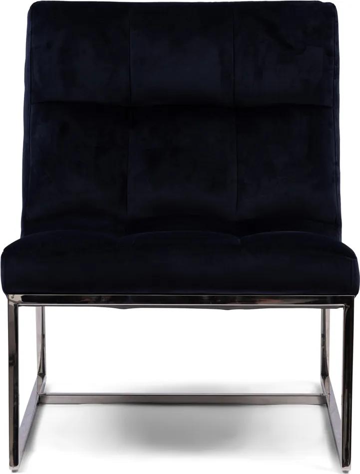 Rivièra Maison - Thompson Place Chair, velvet III, indigo - Kleur: Indigo