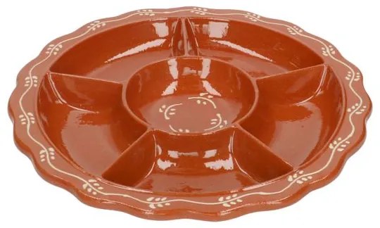 Borrelschaal met takjesslinger,terracotta,Ø 30 cm