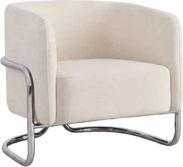 Zantria Set Van 2 Gestoffeerde Stoelen Met Ijzeren Frame Chenille Crèmebeige - Sklum