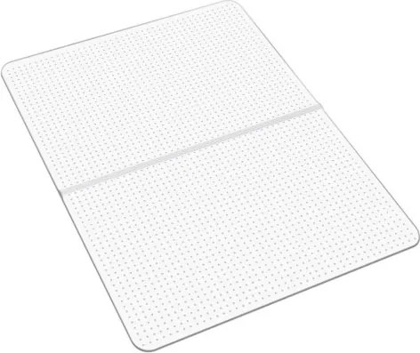 VEVOR Stoelmat Vloerbeschermingsmat (1225 x 915 mm) Kantoorstoelmat Antislip PVC Stoelmat met Noppen, Soepel Glijdend Onder Bureaumat voor Thuiskantoor (Rechthoekig)