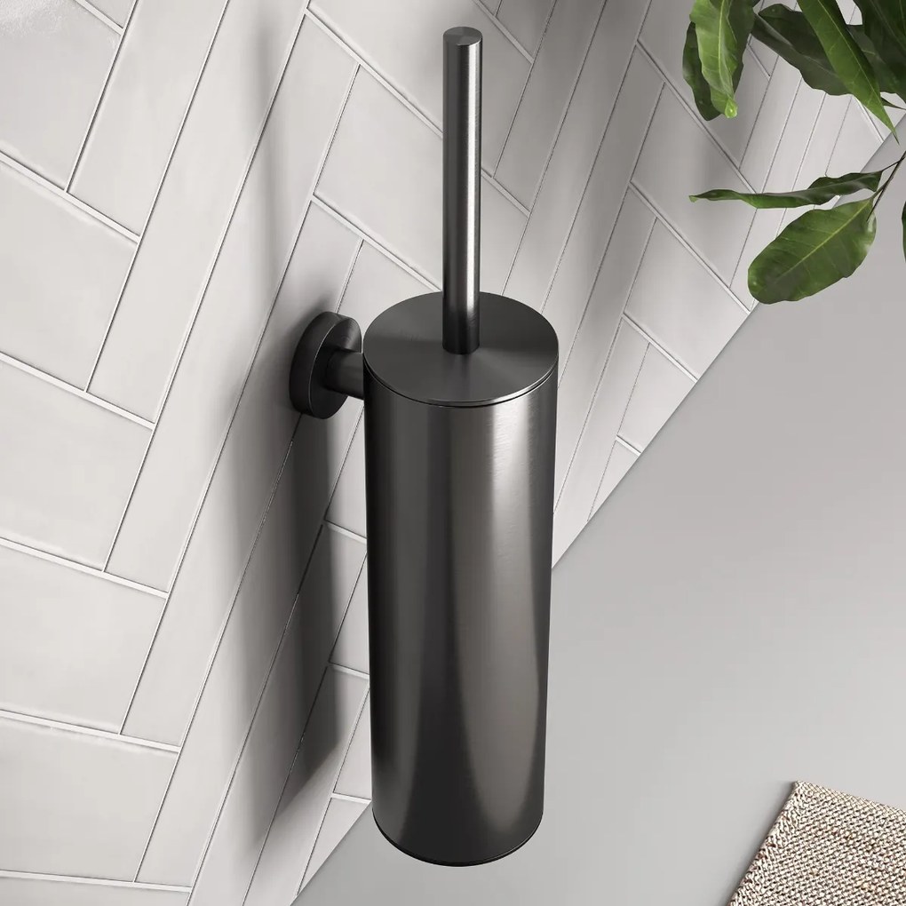 Brauer Gunmetal Edition toiletborstelset gunmetal geborsteld PVD