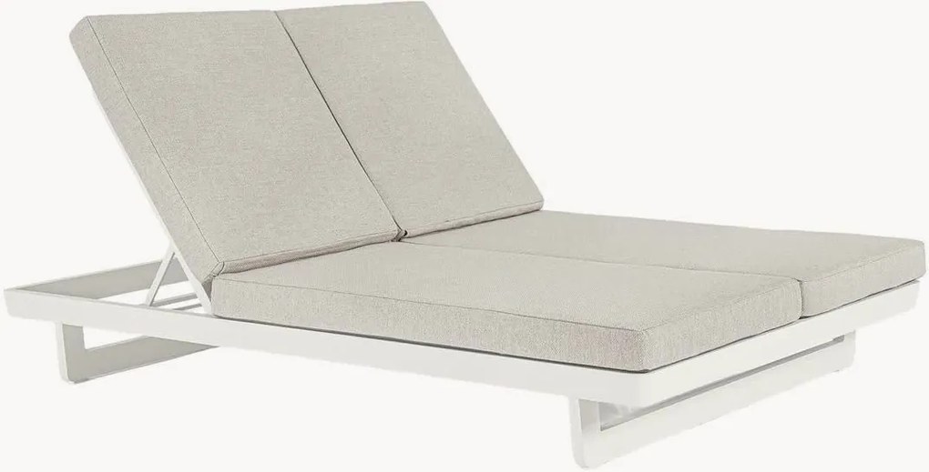 Dubbele zonnebed Infinity met wielen