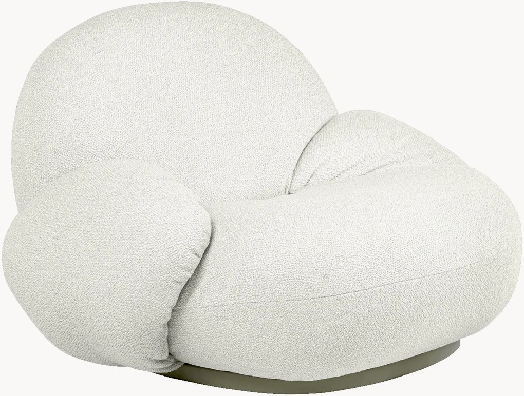 Draaibare bouclé tuinfauteuil Pacha