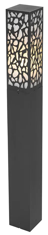 Modern buiten paaltje zwart 90 cm IP44 - Nicole