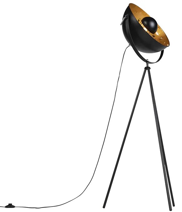 Industriële vloerlamp tripod zwart - Magna 40 Eglip