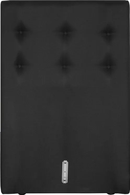 Boxspring hoofdbord | stof Inari zwart 100 | 70 cm geknoopt