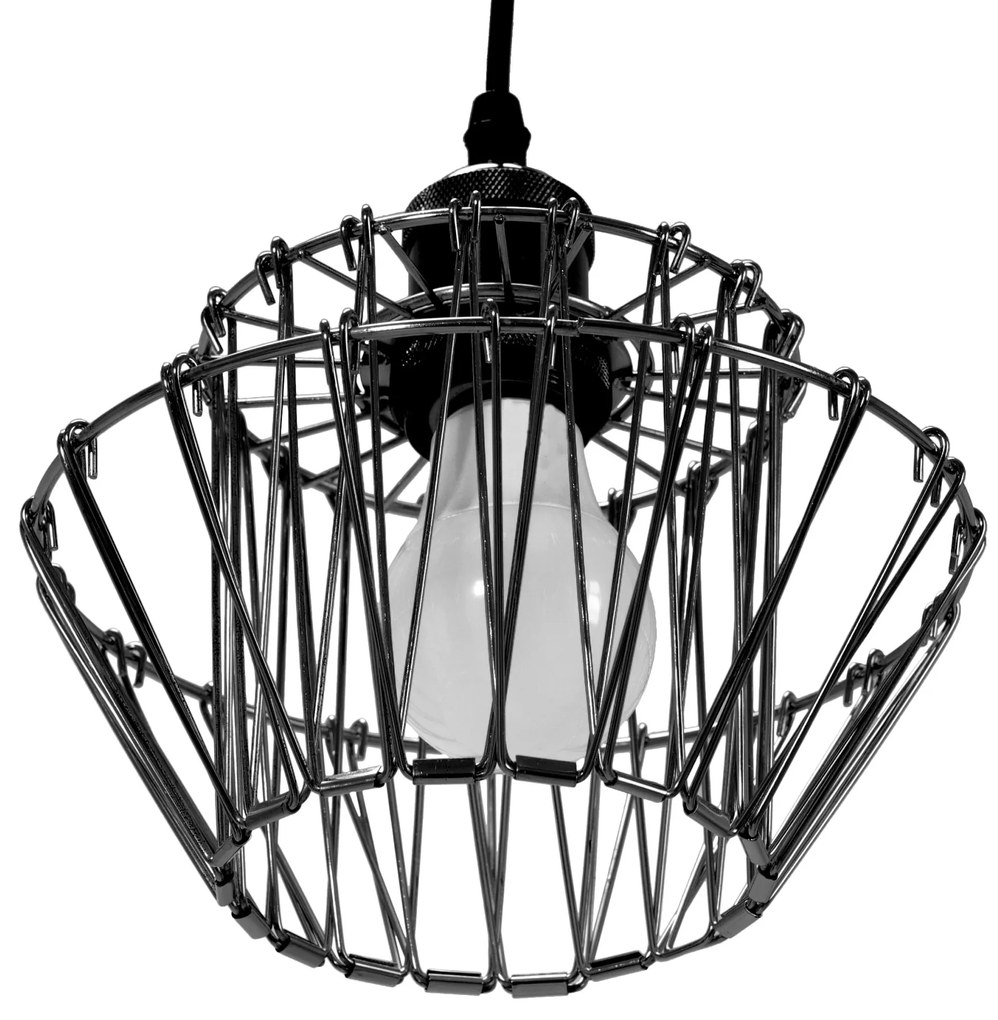 Hangende Plafondlamp APP941-1CP Set Zwart 36cm