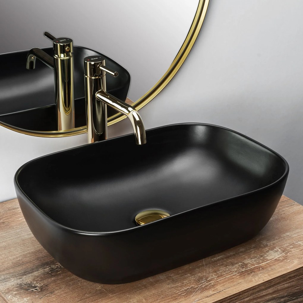 Opzetwastafel Rea Belinda Black Mat