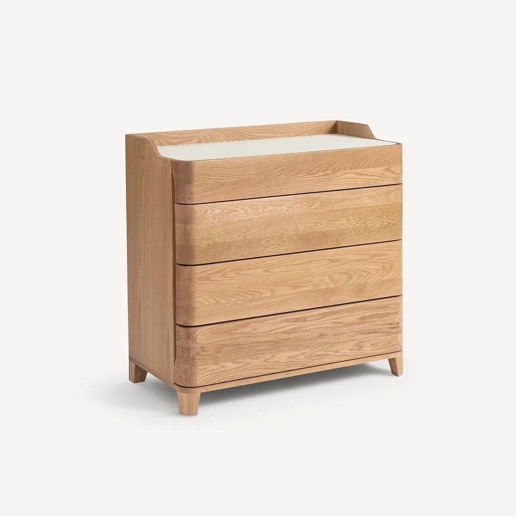 Ladekast in massief eik, Junius design E. Gallina