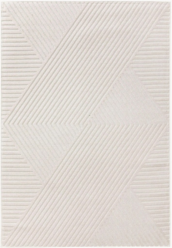 In- & outdoor vloerkleed Mars met hoog-laag textuur