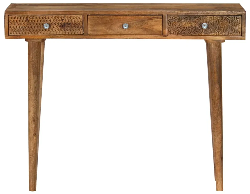vidaXL Wandtafel 102x30x79 cm massief mangohout