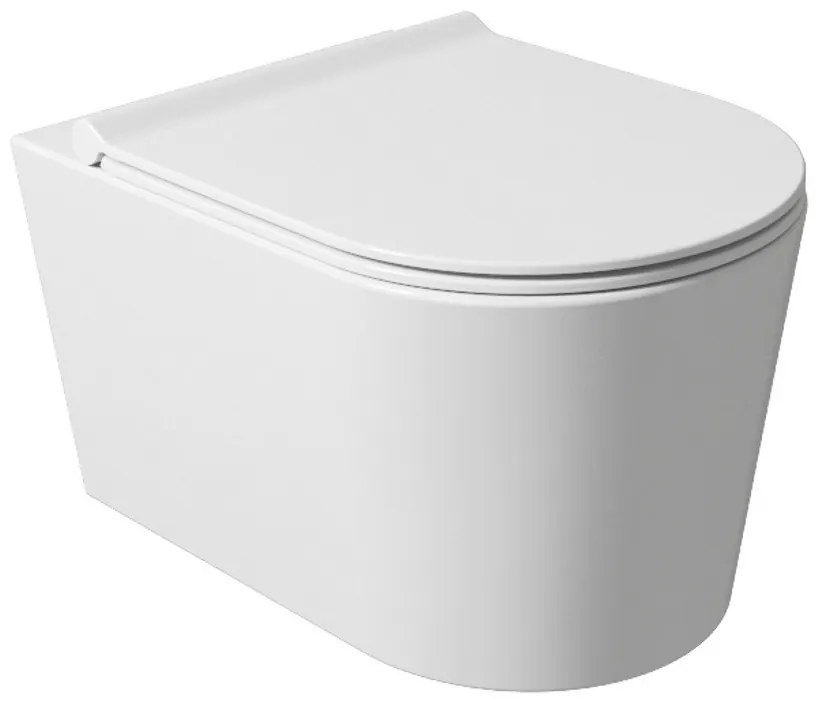 Salenzi Civita wandcloset toiletpot randloos mat wit 35x50cm
