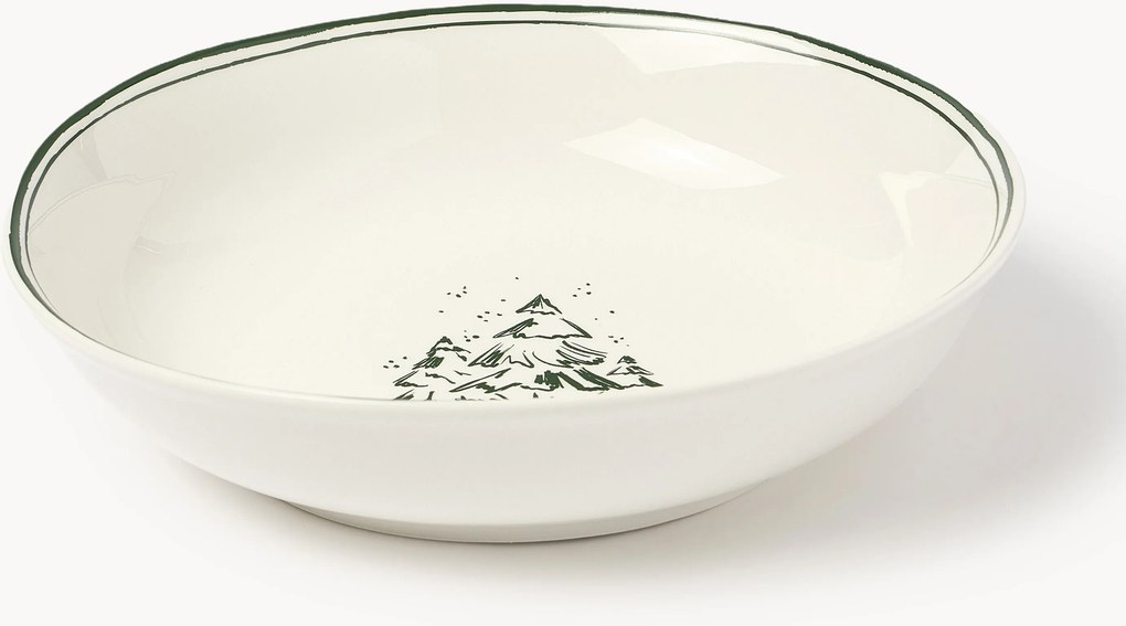 Designer kerstsoepborden Clarette van Agathe Marty, 4-delig