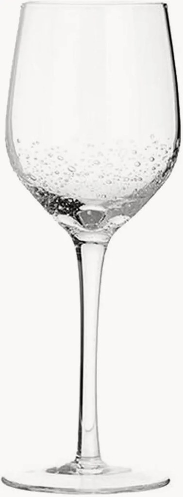 Mondgeblazen witte wijnglas Bubble