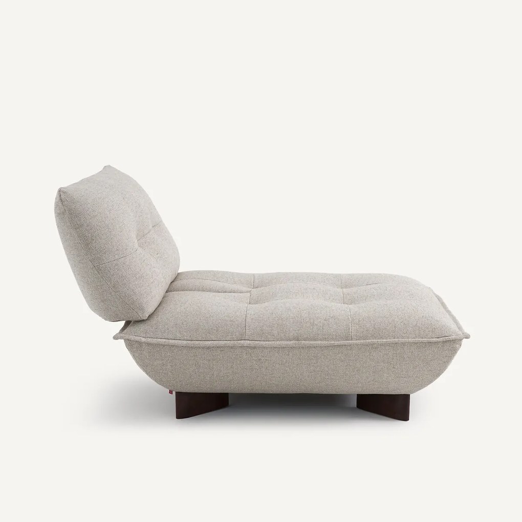 Modulaire haardstoel in gestructureerd linnen en viscose, KAORI