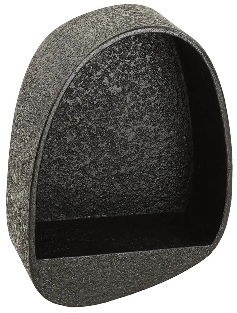 Wandschap Antraciet Druppel Vorm - 34x21x46cm.