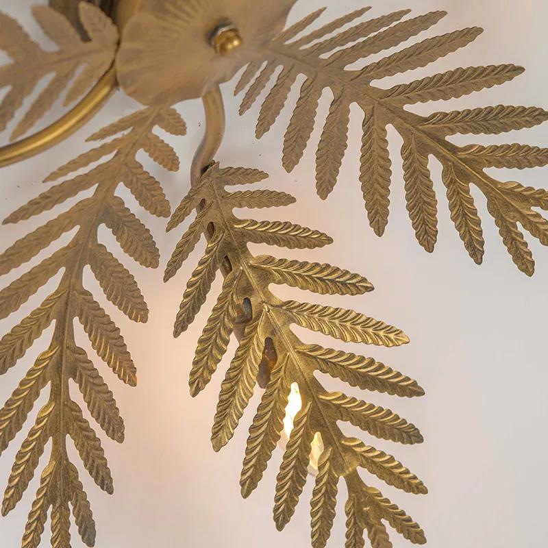Vintage plafondlamp goud 70 cm 5-lichts - Botanica Retro E14 rond Binnenverlichting Lamp