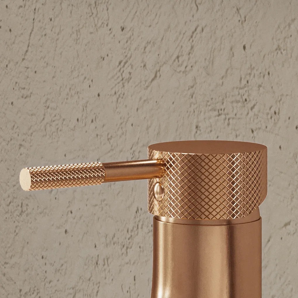Saniclear Copper Curved hendel voor wastafelkranen (SK21439 en SK21438)