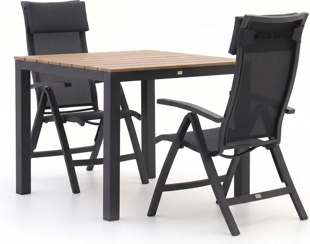 Diningset Bellagio  | 2 personen | Tuinset polywood | 3-delig | Kees Smit Tuinmeubelen
