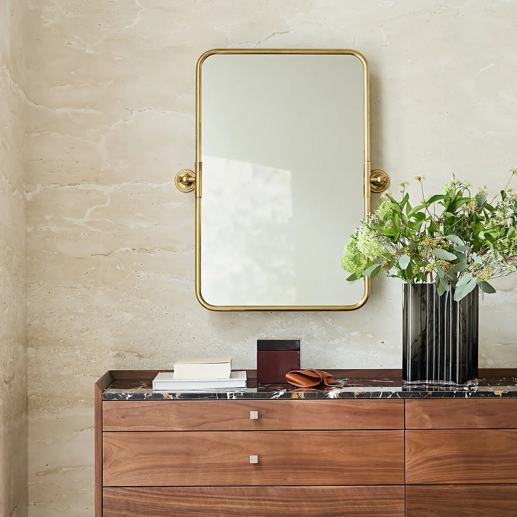 Rechthoekige draaibare spiegel H75,5 cm, Cassandre