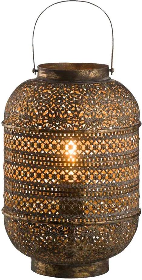 Tafellamp Rabat - goudkleurig - 25x35 cm - Leen Bakker