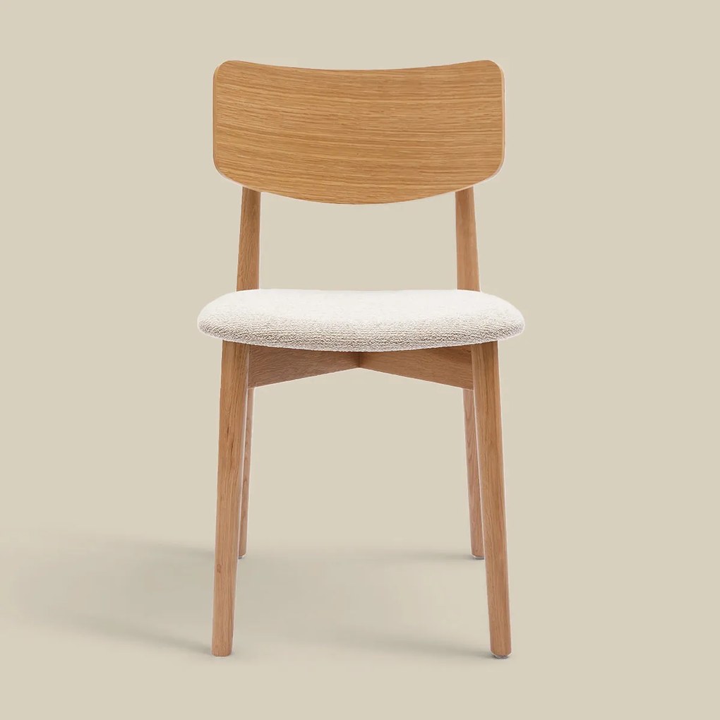 Scandinavische Stoel Eikenhout