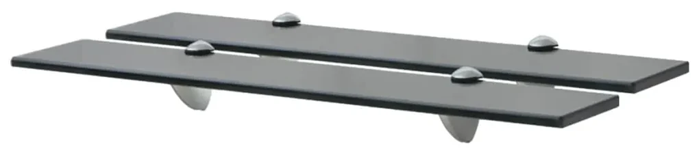 vidaXL Schappen zwevend 2 st 60x20 cm 8 mm glas