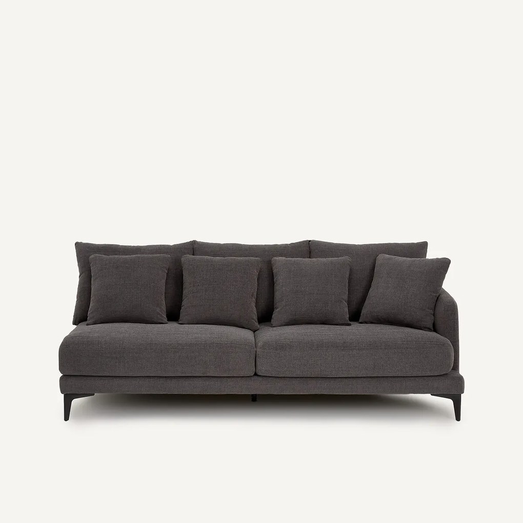 3-zits halve bank van gevlochten polyester, MODERNISTE, ontwerp Emmanuel Gallina