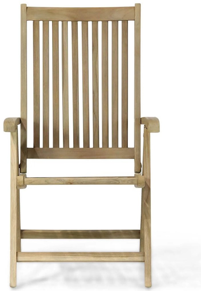 Tuinstoel Teak Old teak greywash Garden Collections Canterbury verstelbare tuinstoel