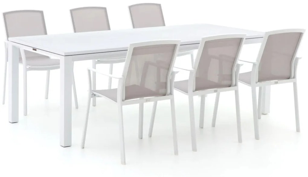 Bernstein Amberg/Mannheim 220cm dining tuinset 7-delig stapelbaar/uitschuifbaar