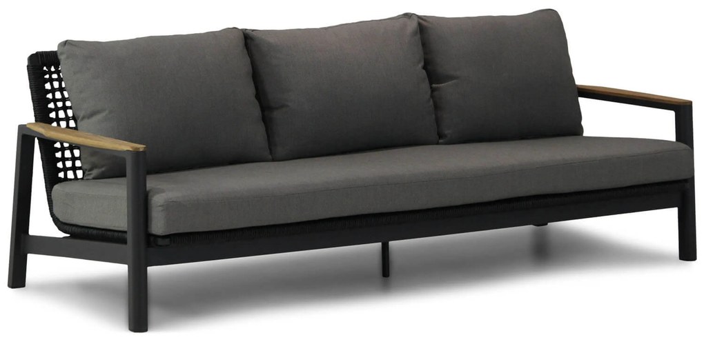 Stoel en Bank Loungeset 5 personen Aluminium/Rope Grijs Coco Ralph/Rimini