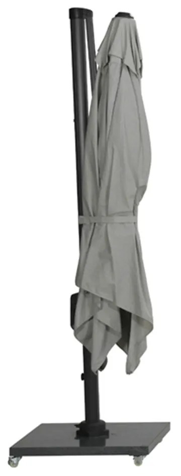 Garden Impressions Zweefparasol Hawaii Deluxe 300x300 - donker grijs - zand