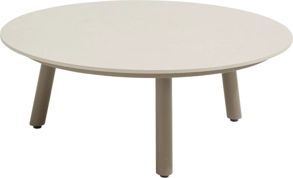 Salute lounge tuintafel 80xH30 cm ceramic oyster mocca Taste 4SO
