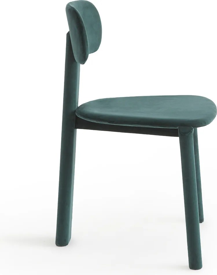 Met fluweel beklede stoel, MARAIS, ontwerp Emmanuel Gallina