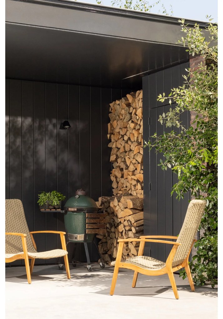 Exotan Loungestoel - Stony - Teak - Army Green - Exotan
