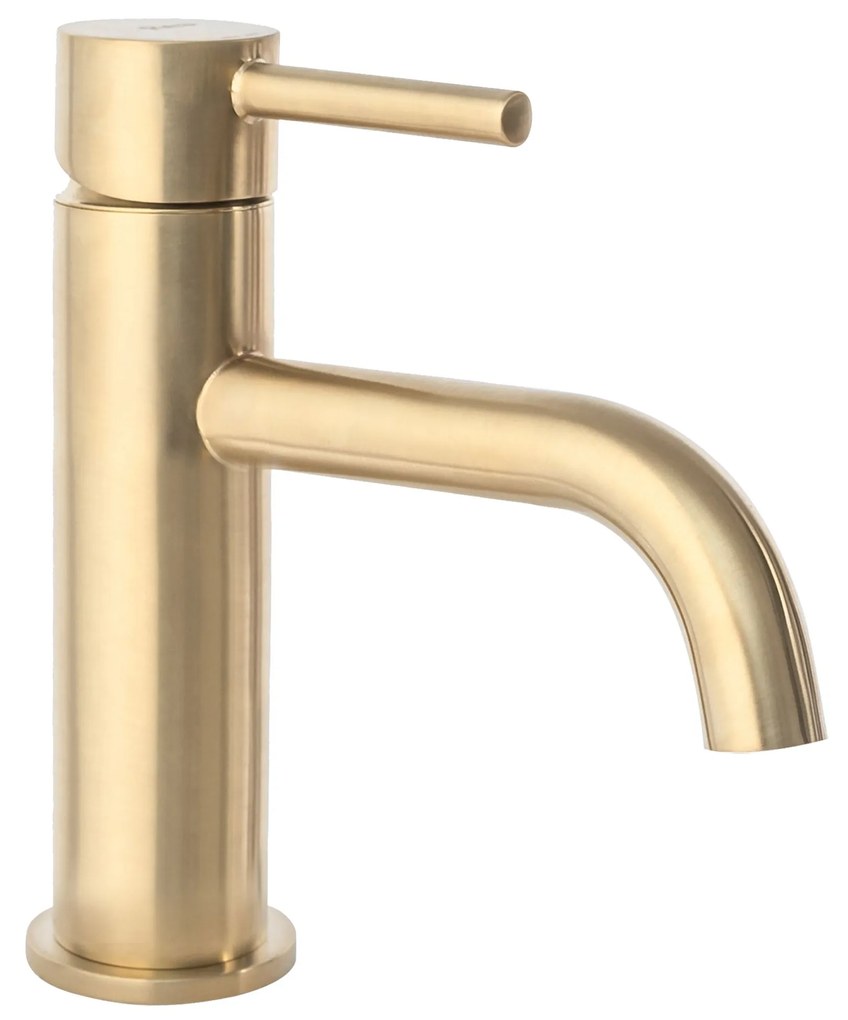 Wastafelkraan Rea Lungo Gold Brush Low