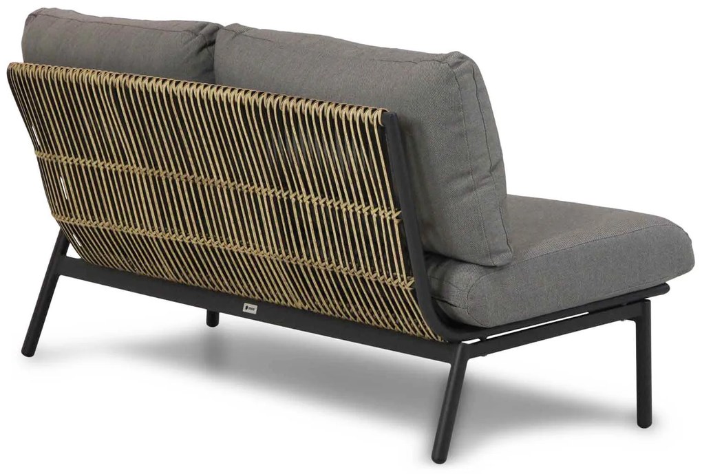 Hoek loungeset  Aluminium/wicker Taupe 5 personen Coco Nathan/Pacific